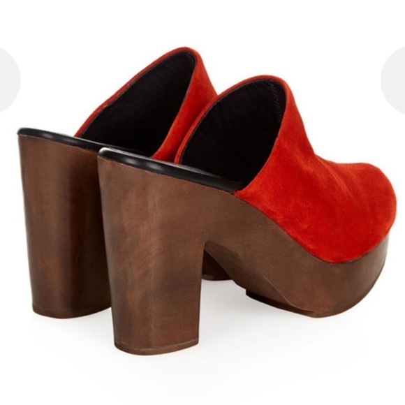 Rachel Comey Red Suede Mules - Picture 3 of 16